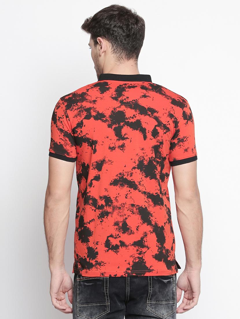 orange all over print t-shirt - 15863808 - Standard Image - 2