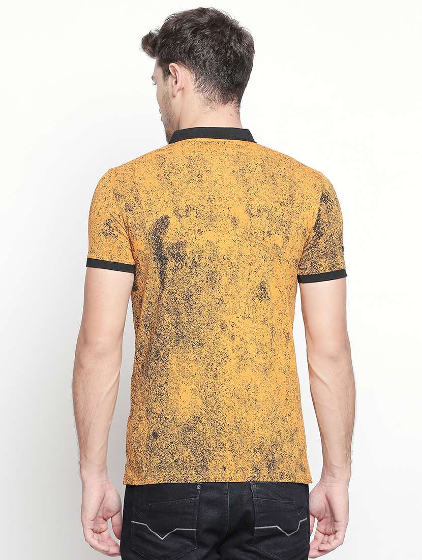 yellow all over print t-shirt - 15863809 - Standard Image - 2