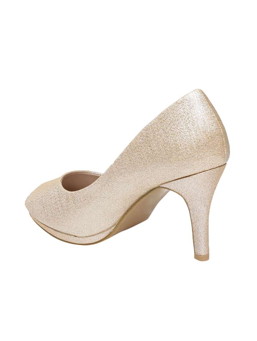 gold slip on pumps - 15868395 -  Standard Image - 2