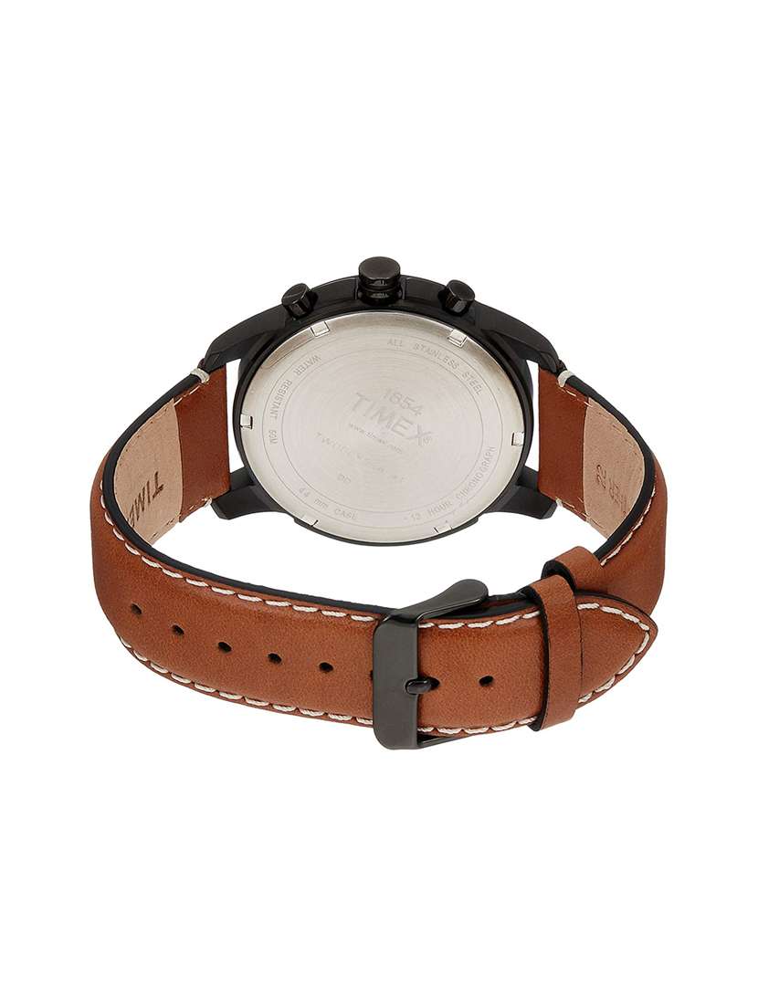 Buy online Leather Strap Analog Watch (tw000y504) from Watches for