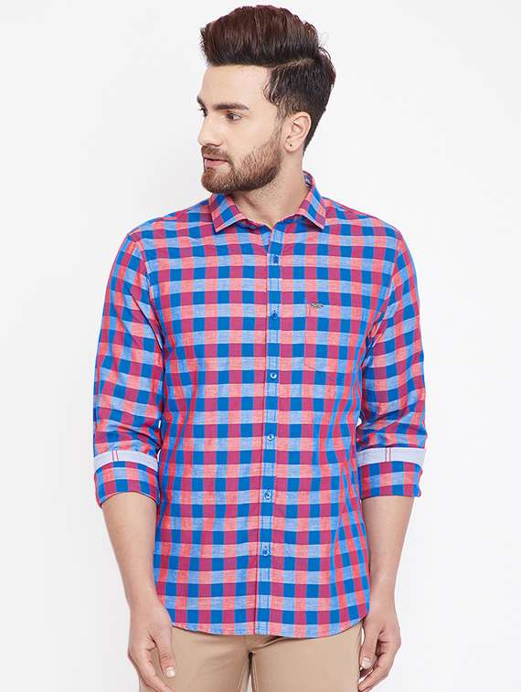 multi checkered casual shirt