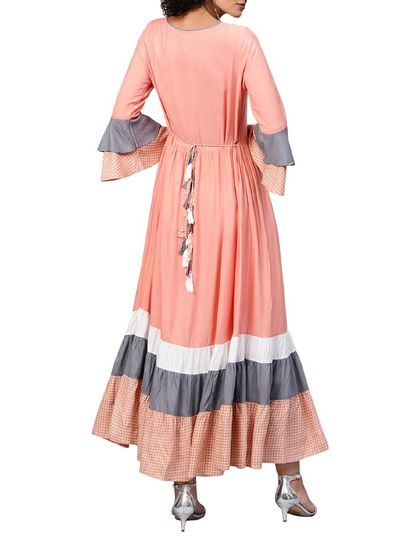 tiered embroidered dress - 15870479 - Standard Image - 2