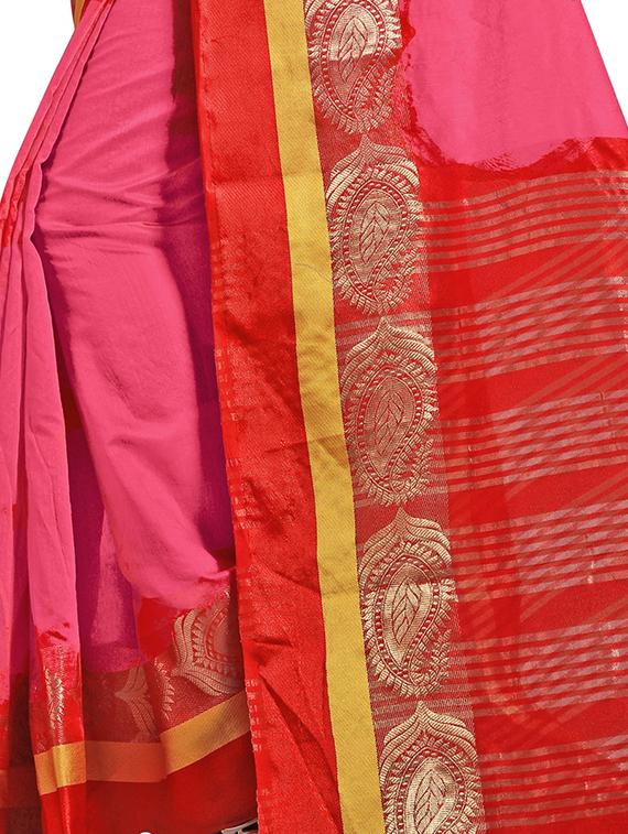 self design saree with blouse - 15871609 - Standard Image - 2