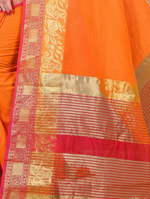 self design saree with blouse - 15871646 - Standard Image - 2