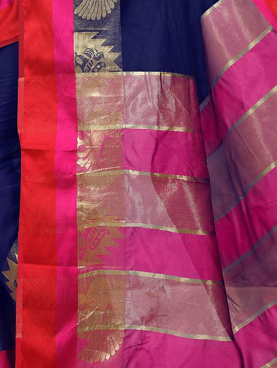 self design saree with blouse - 15871651 - Standard Image - 2