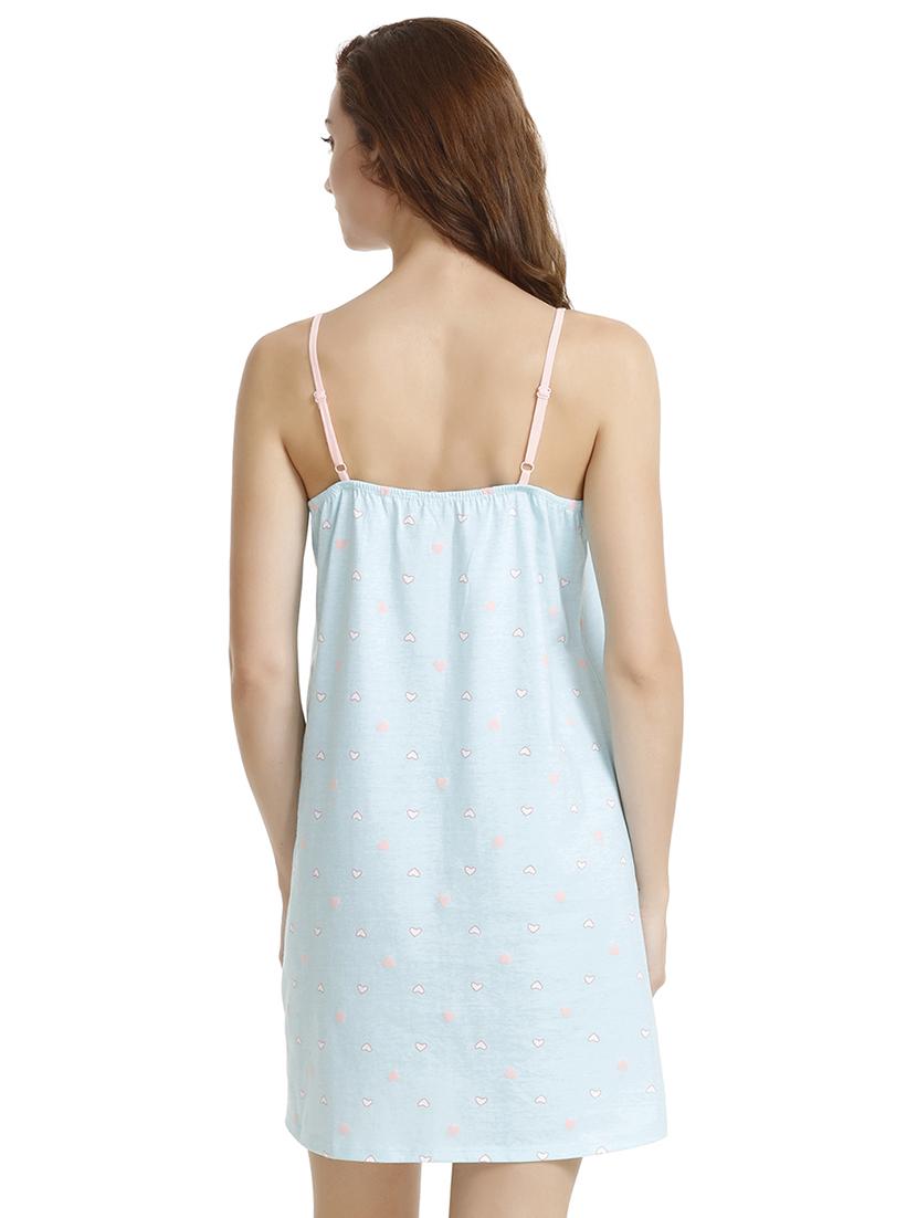 piping detail heart print sleepshirt - 15872686 - Standard Image - 2