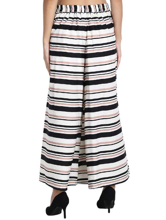 striped flared palazzo - 15874765 -  Standard Image - 2