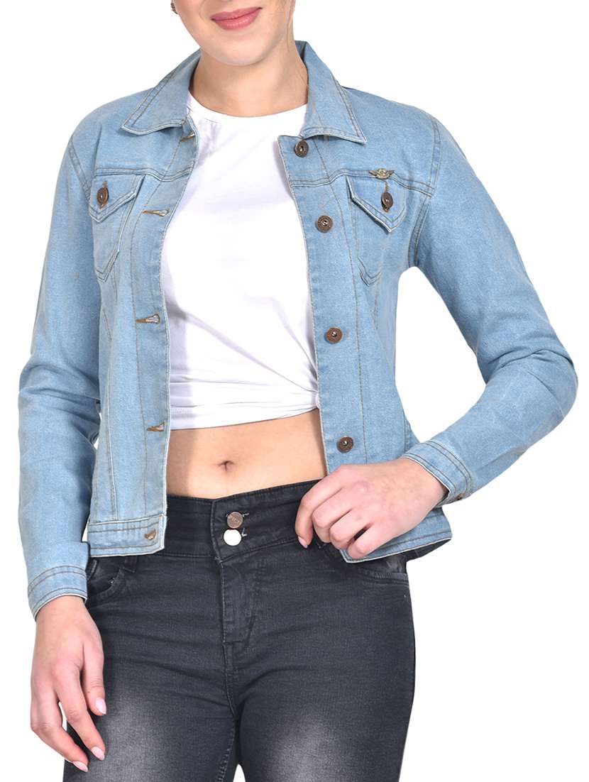 button-up denim jacket