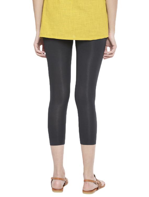 grey solid capri legging - 15877274 - Standard Image - 2