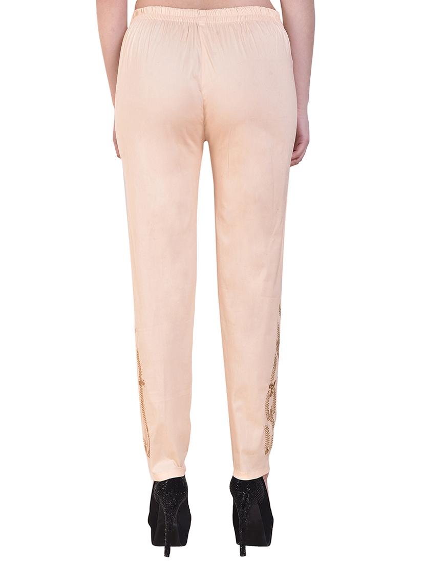embroidered ankle length pant - 15877826 - Standard Image - 2