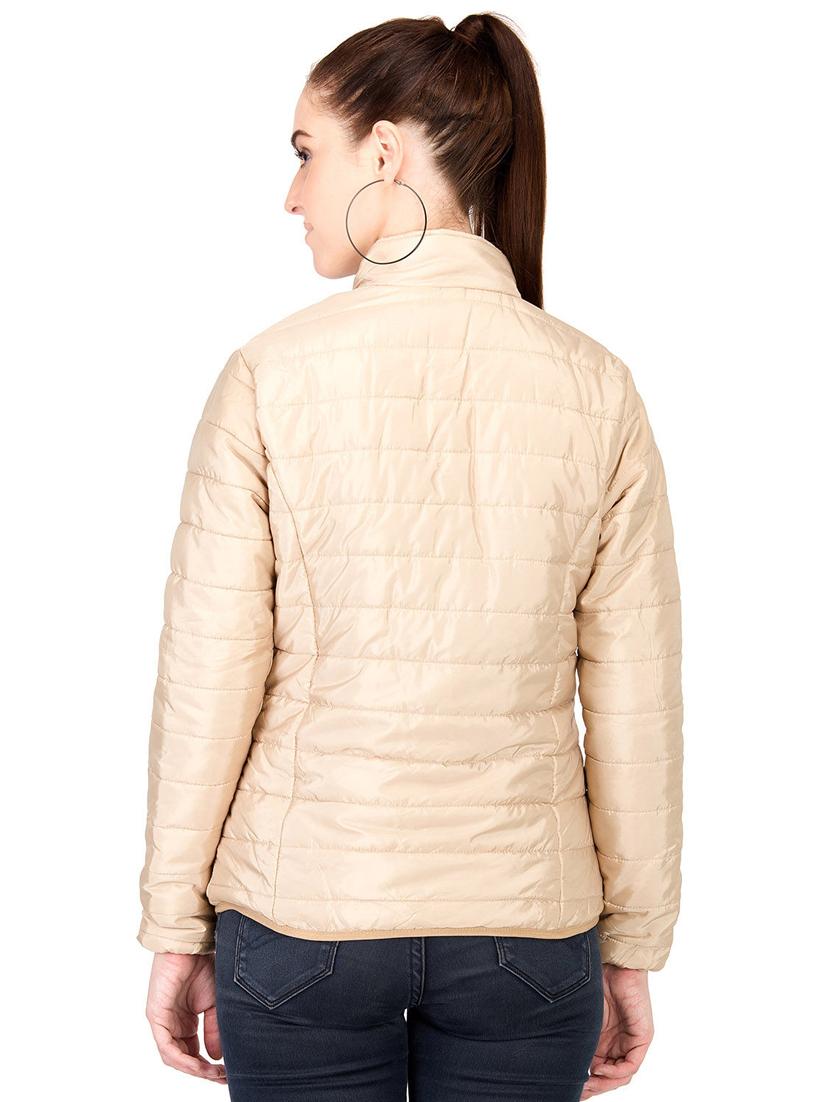 turtle neck zip up quilted jacket - 15878706 - Standard Image - 2