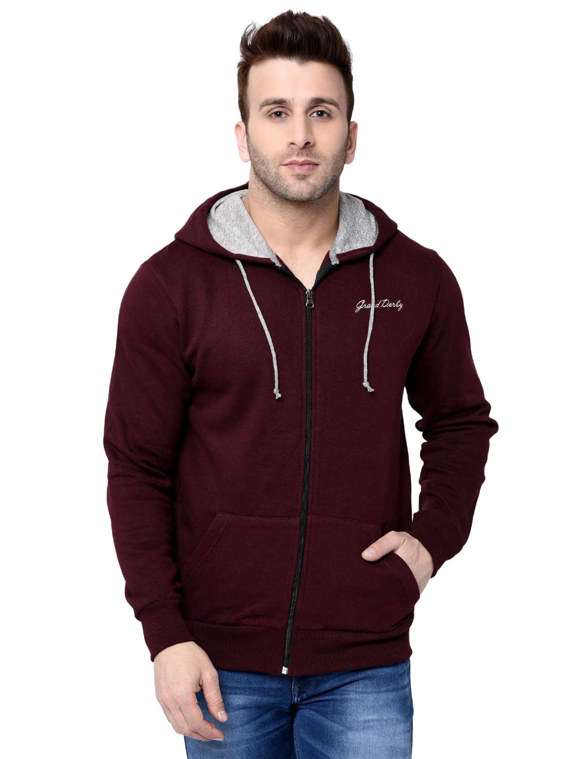 purple fleece sweatshirt