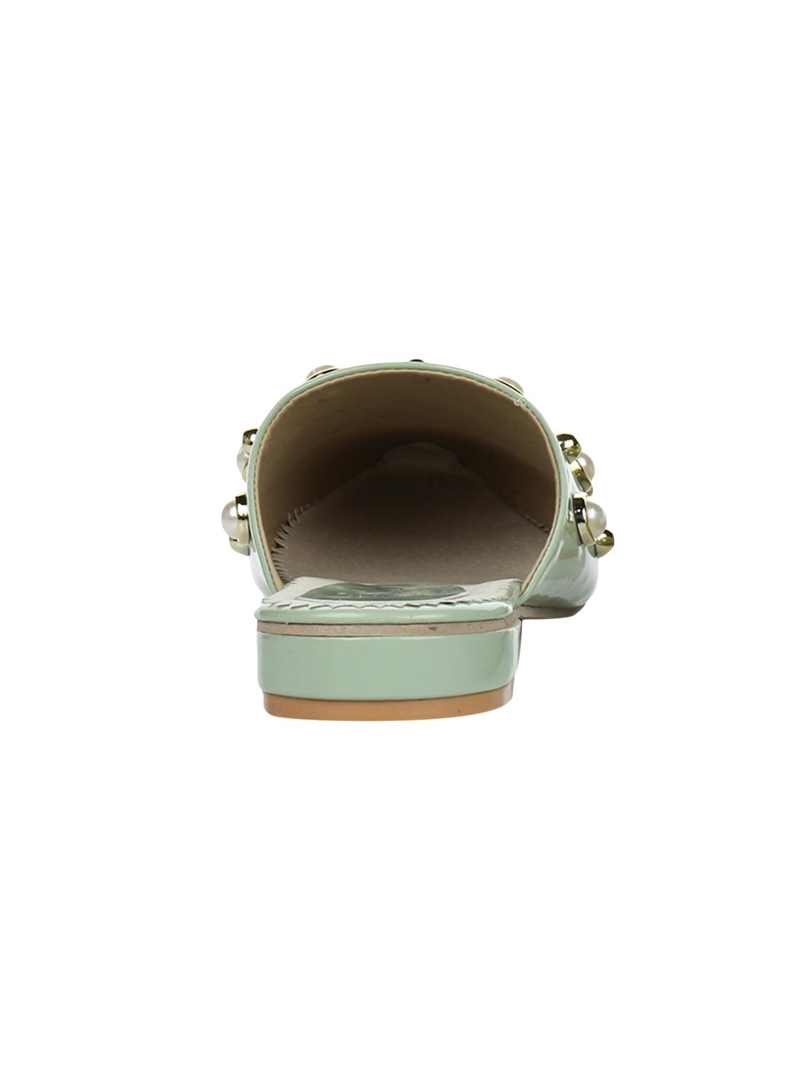 green slip on mules - 15881109 - Standard Image - 2