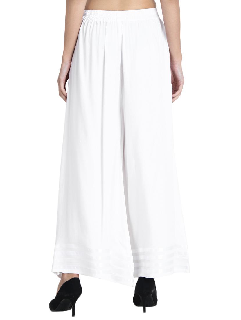 elasticated waist flared palazzo - 15881192 - Standard Image - 2