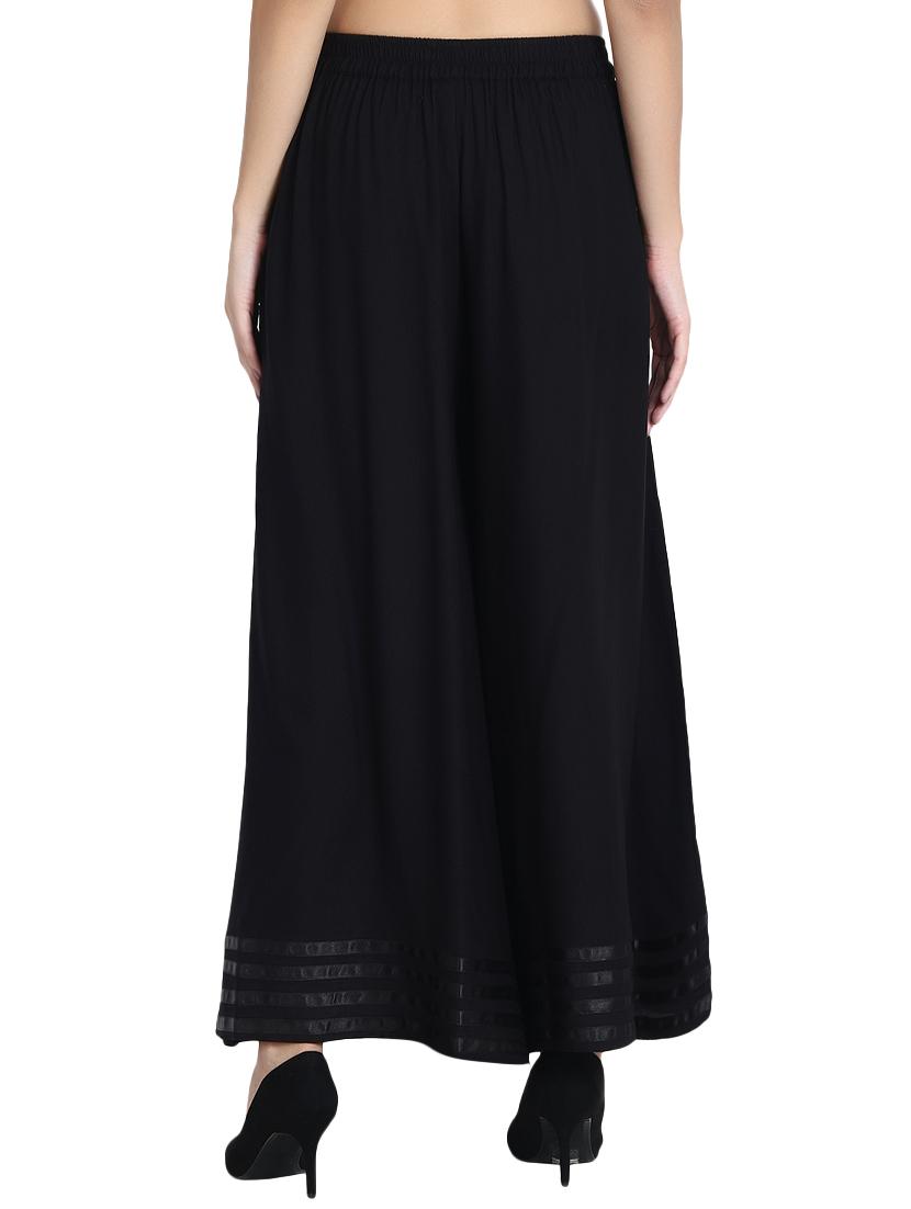 elasticated waist flared palazzo - 15881215 - Standard Image - 2