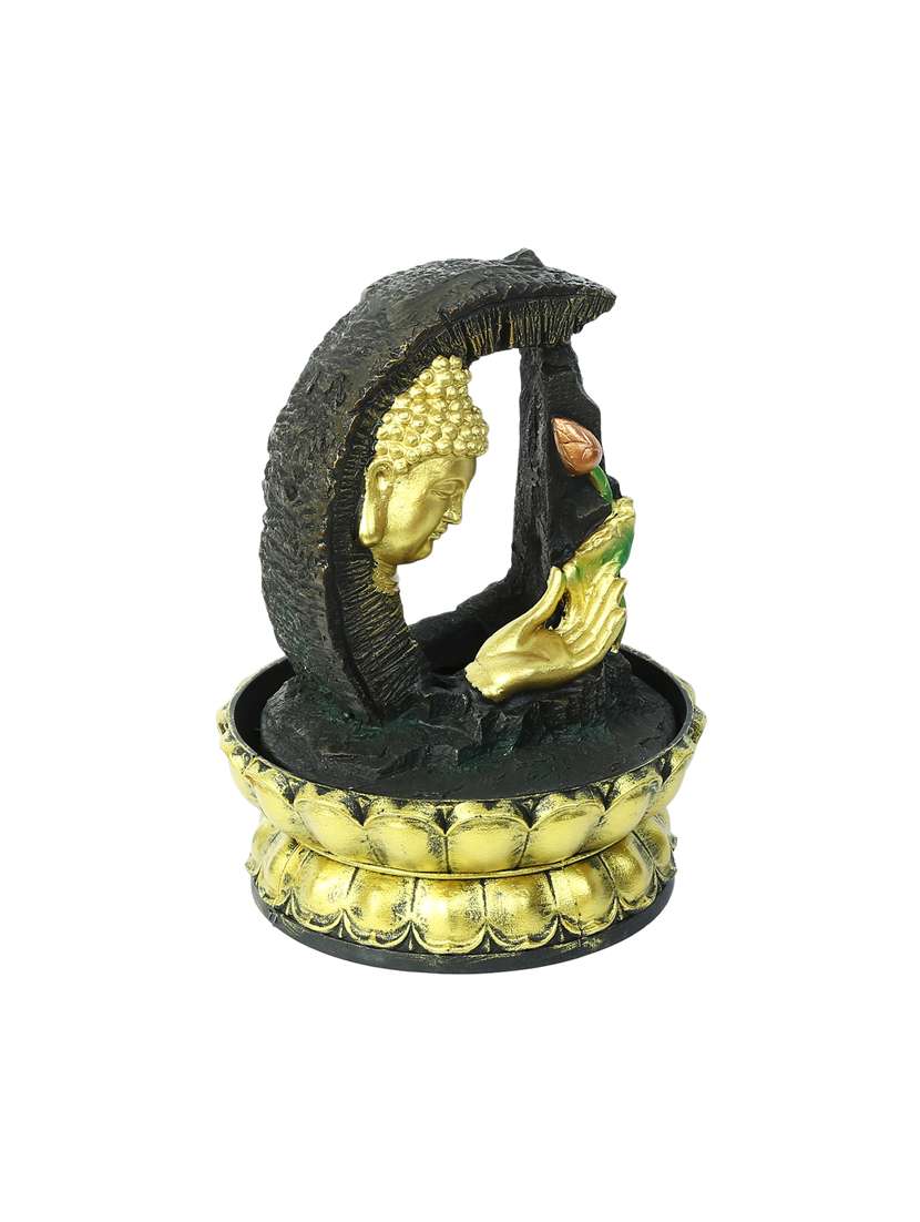 arch style hand sculpted buddha indoor water fountain with light - 15881898 -  Standard Image - 2