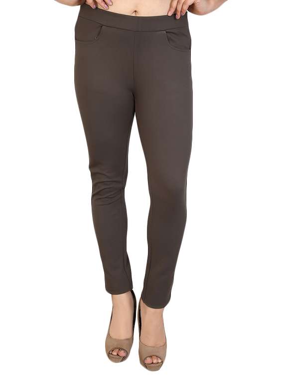 pocket detail high rise jegging