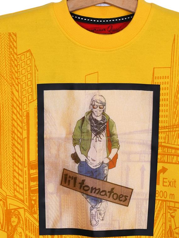 yellow cotton sweatshirt - 15884880 - Standard Image - 2