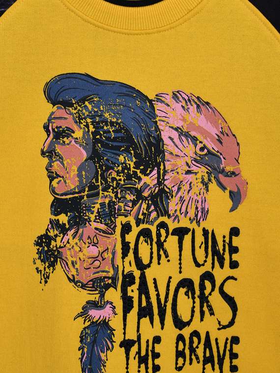 yellow cotton sweatshirt - 15884882 - Standard Image - 2