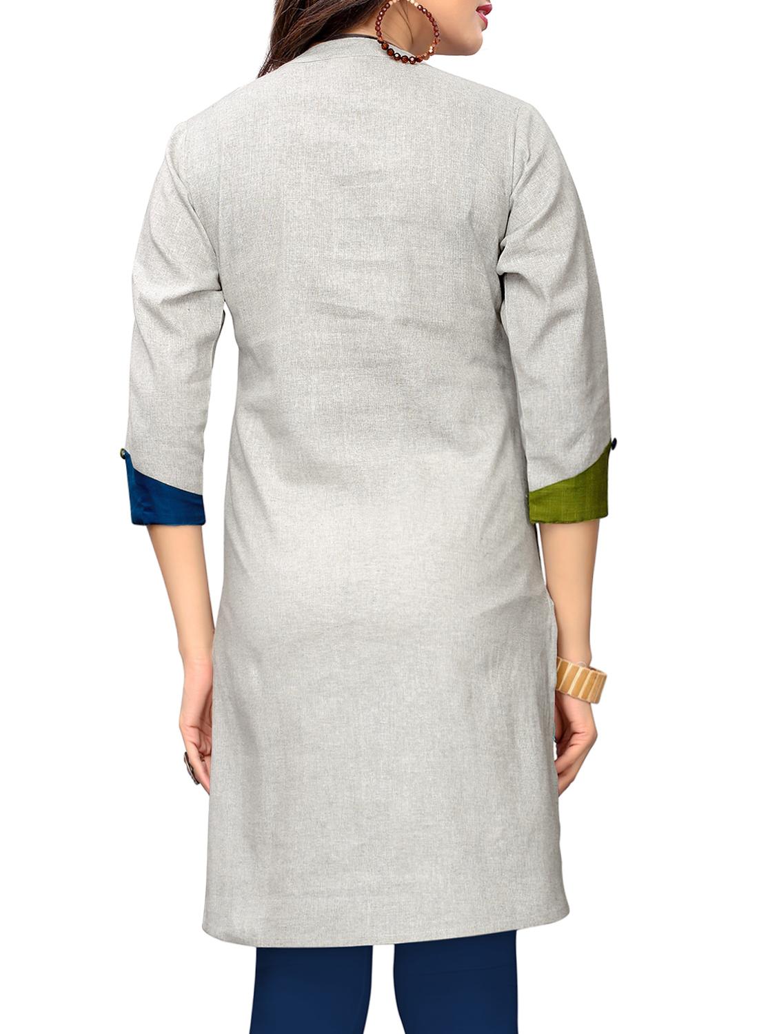 high low printed kurta - 15887471 - Standard Image - 2