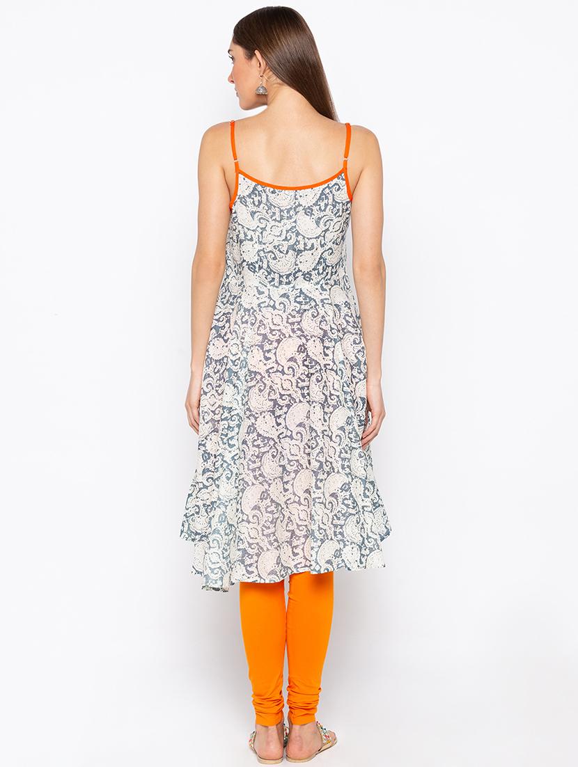 a-line printed kurta - 15890279 - Standard Image - 2