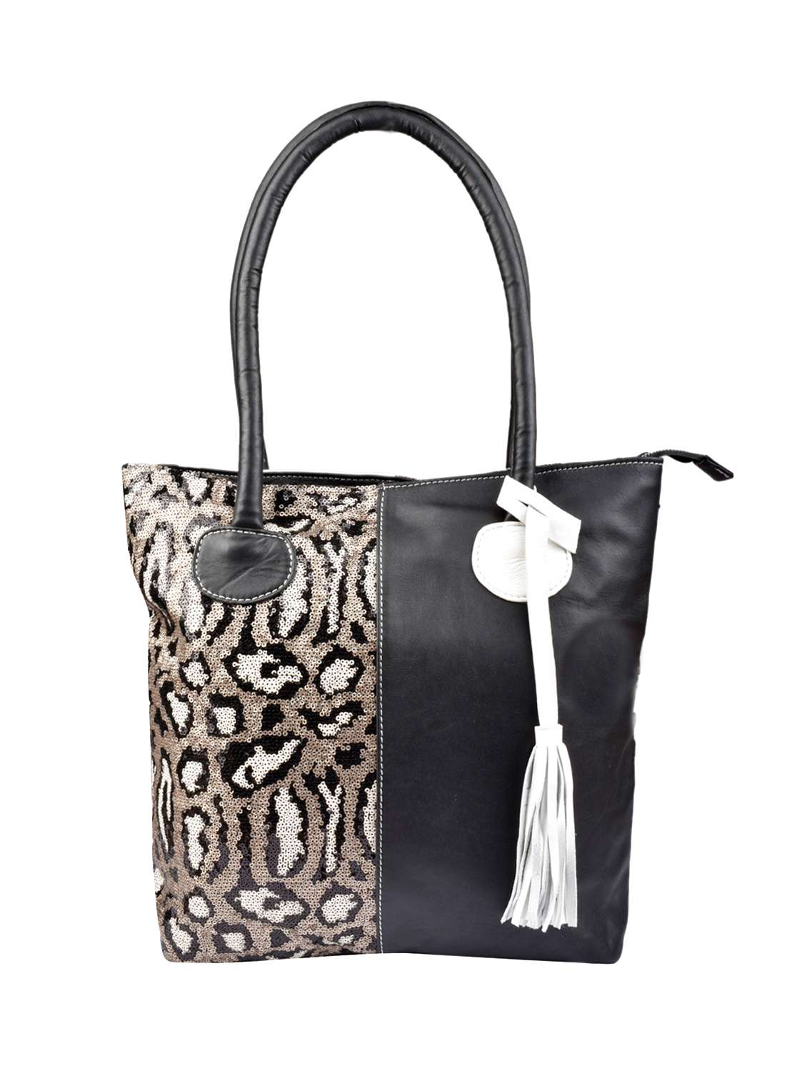 multi colored leather regular tote