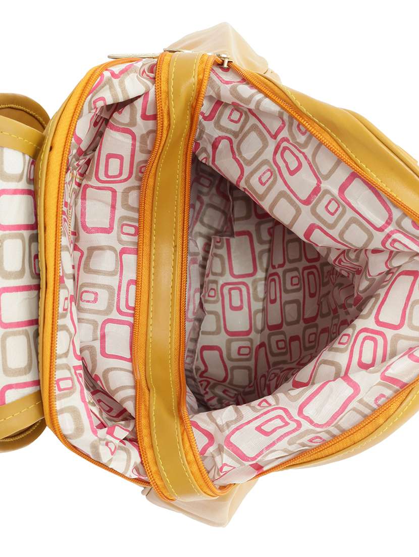 yellow silk fashion backpack - 15890706 - Standard Image - 2