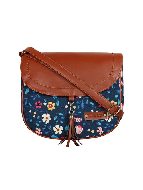 blue floral regular sling bag - 15892705 -  Standard Image - 0