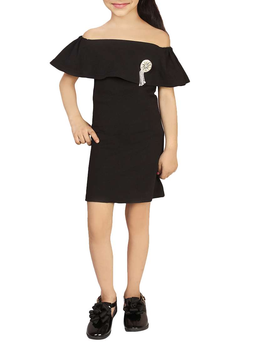 girls off shoulder  frock