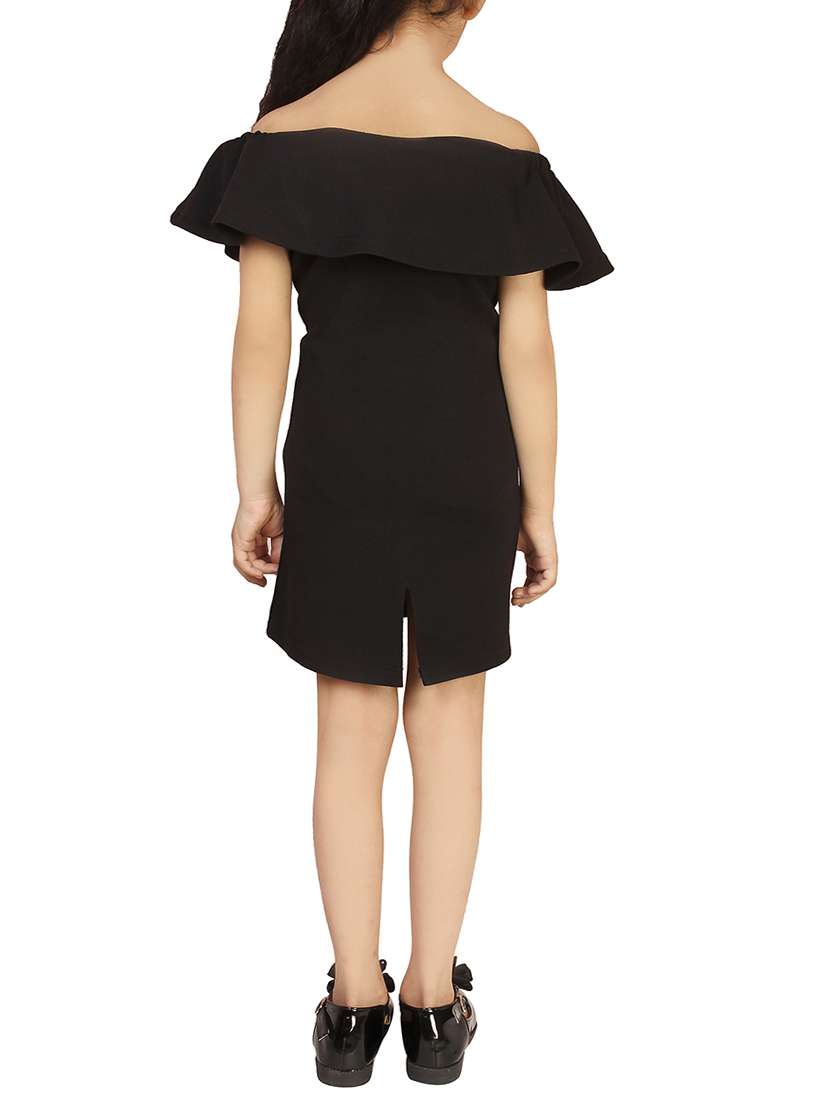 girls off shoulder frock - 15893045 - Standard Image - 2