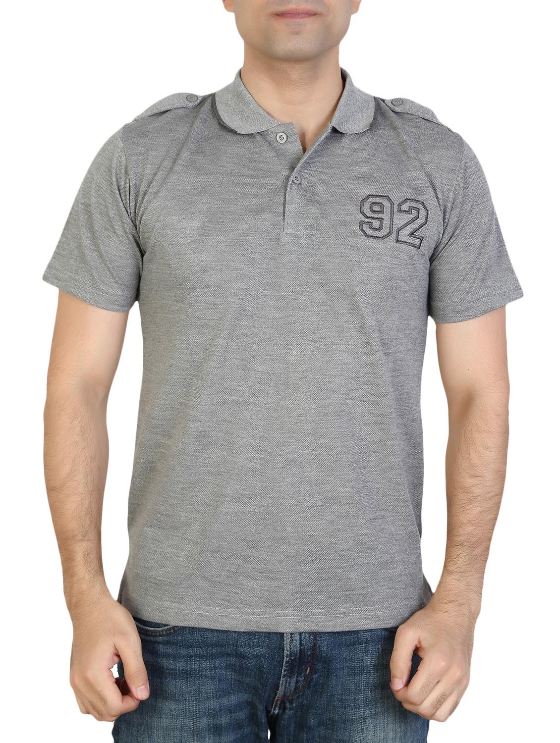 men polo neck solids t-shirt