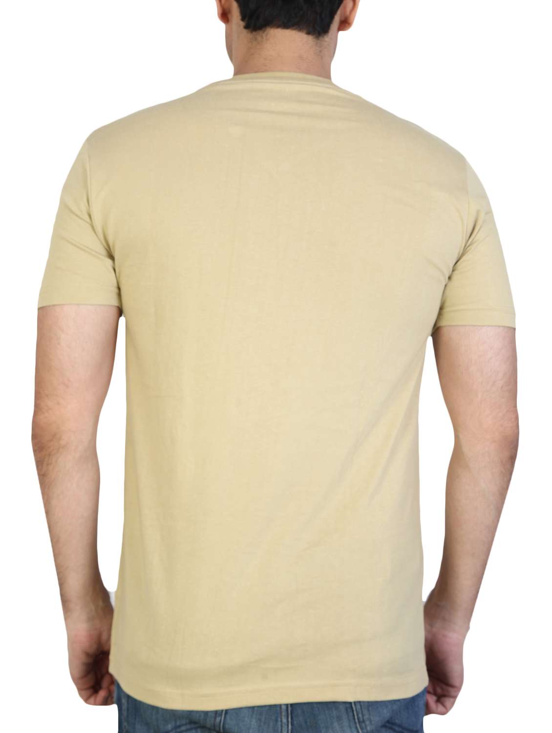 beige cotton blend t-shirt - 15893895 - Standard Image - 2