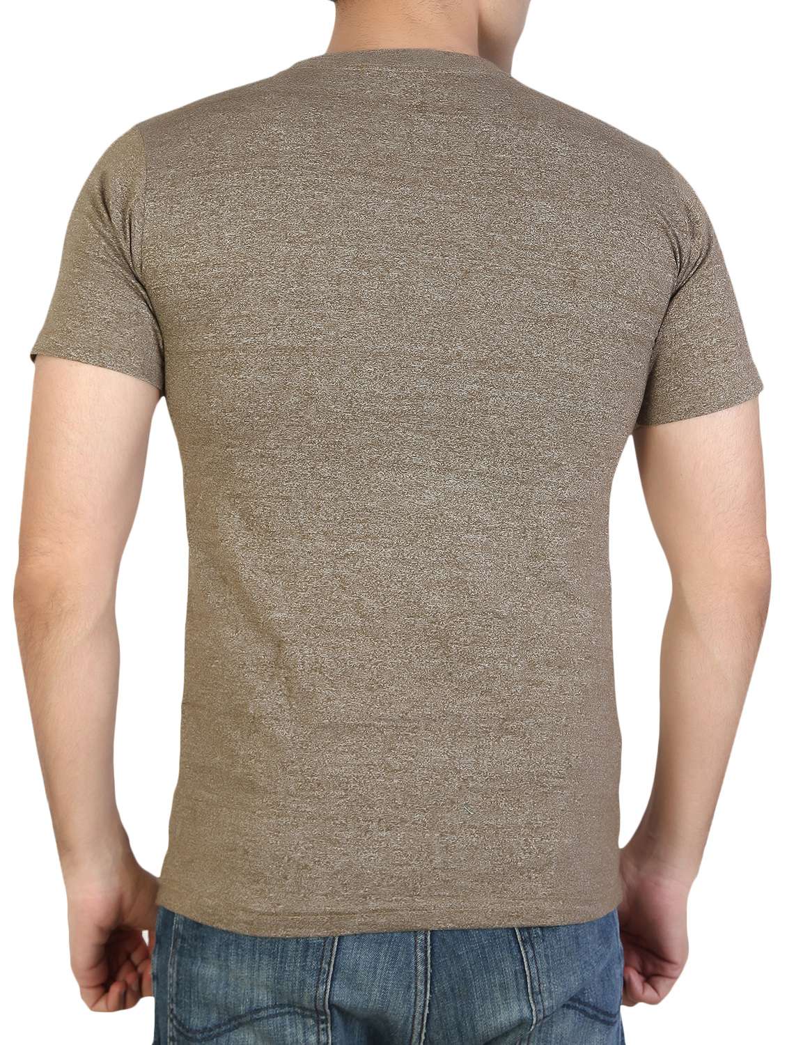 brown cotton blend  t-shirt - 15894011 -  Standard Image - 2