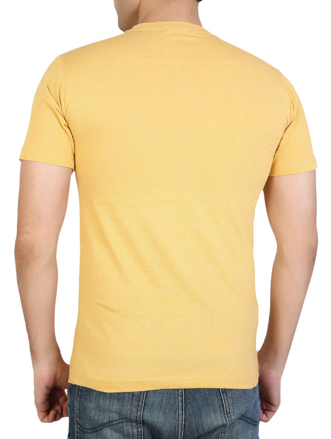 men round neck chest print t-shirt - 15894021 -  Standard Image - 2