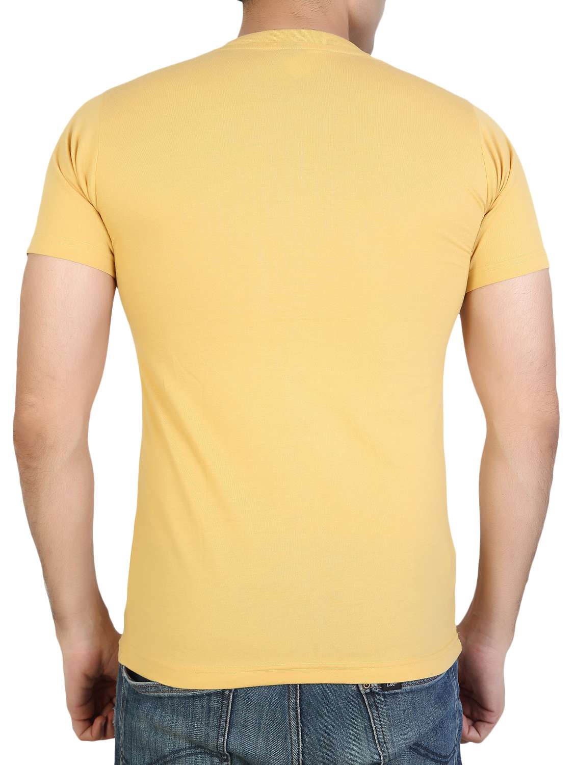 yellow cotton blend t-shirt - 15894033 -  Standard Image - 2