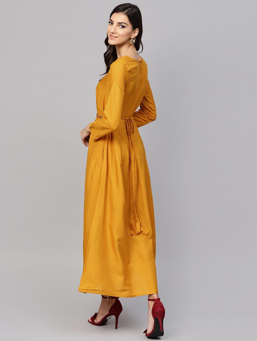 flared embroidered dress - 15894304 - Standard Image - 2