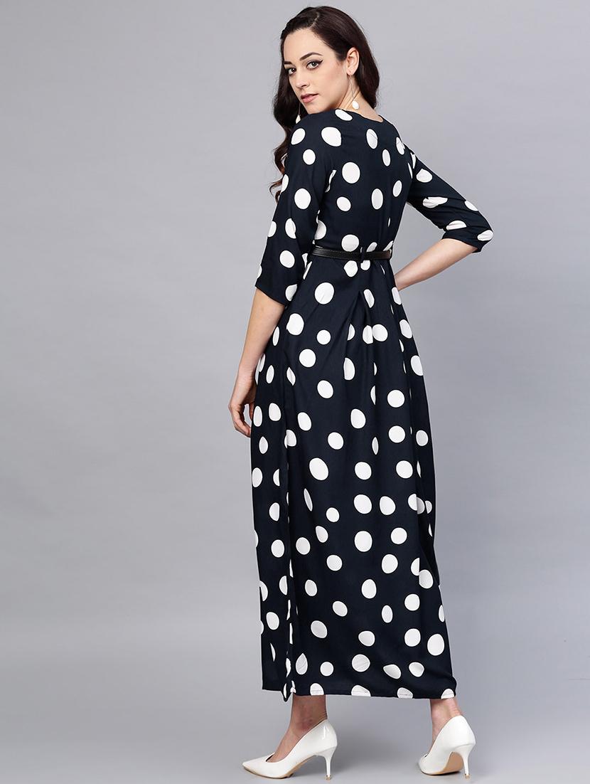 flared polka dot dress - 15894320 - Standard Image - 2