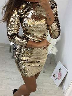 sequined bodycon dress