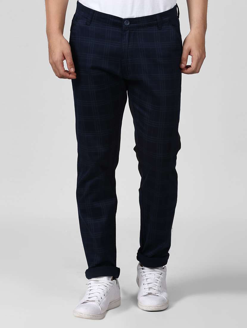 blue cotton chinos
