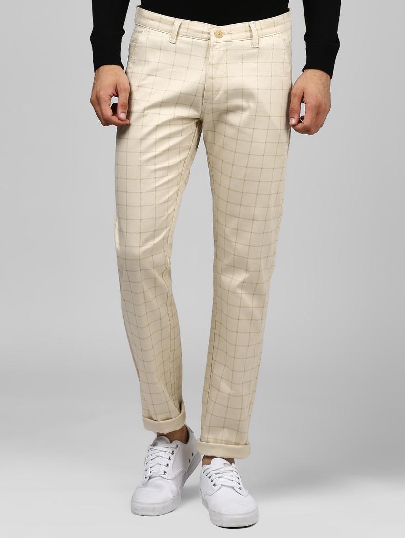 beige cotton chinos - 15901357 - Zoom Image - 0