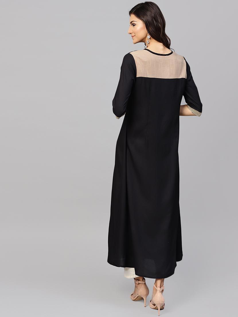 color block a-line kurta - 15901531 - Standard Image - 2