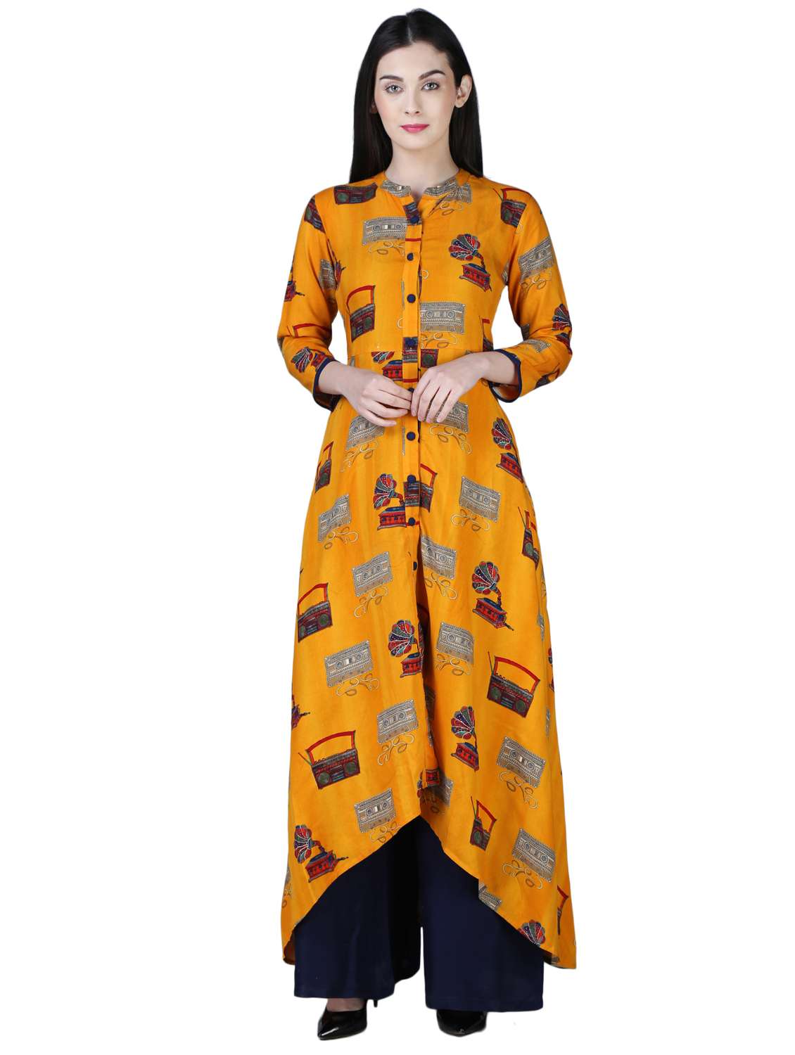 flared bell sleeves kurta