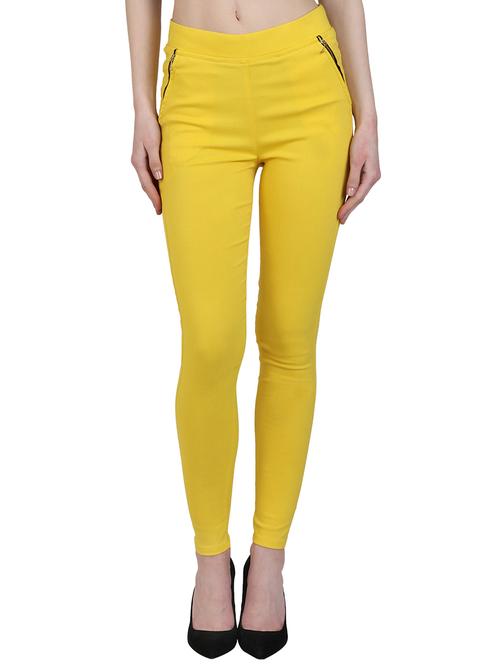 zipper detail high waist jegging - 15902351 - Standard Image - 0