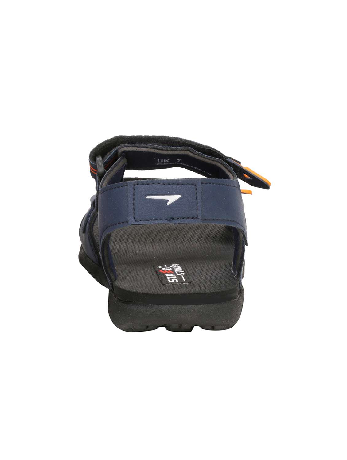 navy leatherette back strap floaters - 15907439 -  Standard Image - 2