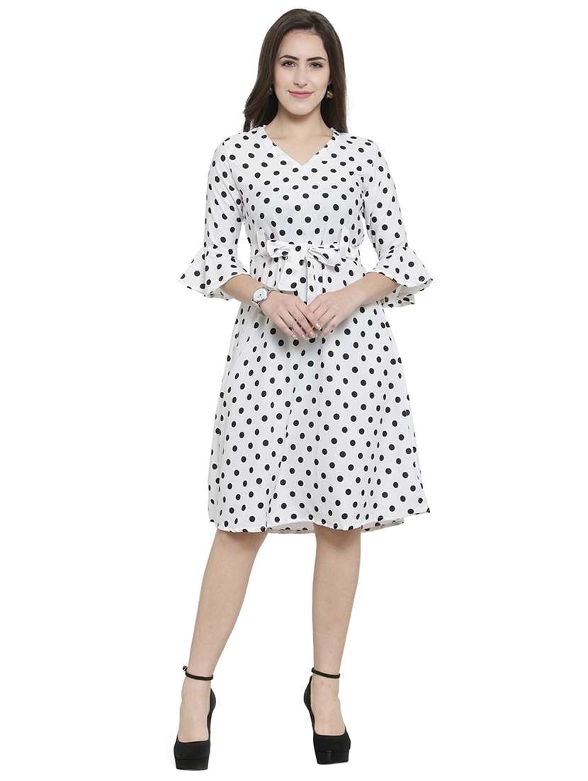 women's  polka dots dress