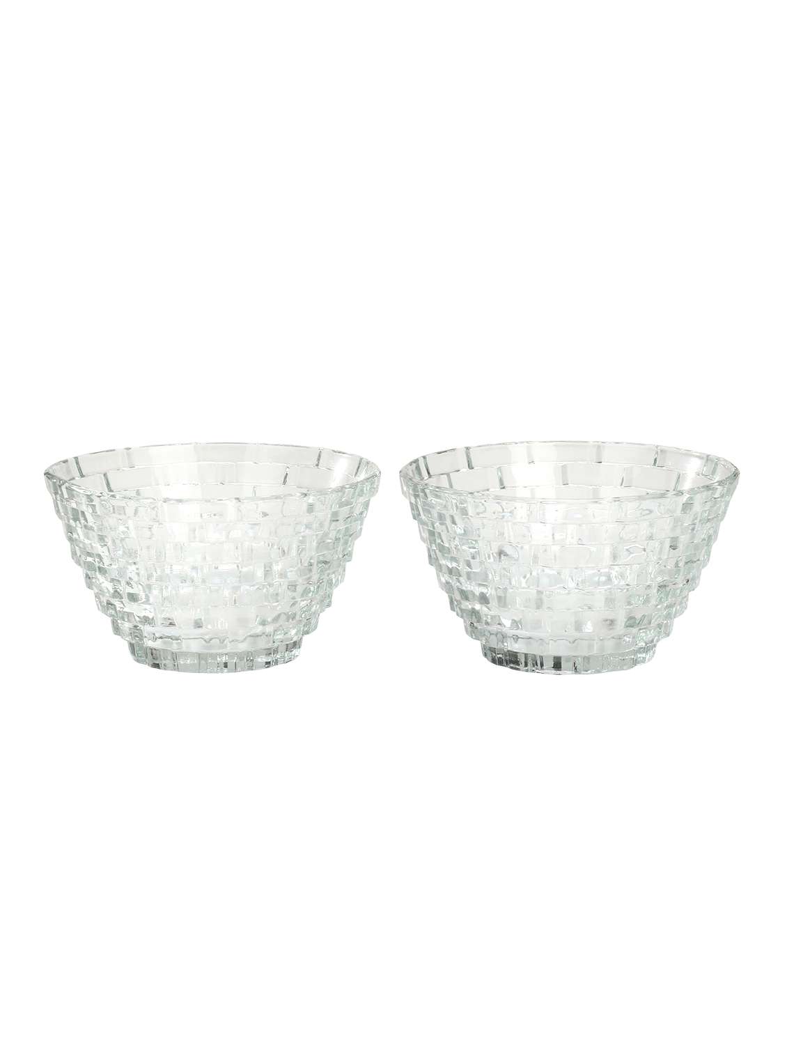 lakshya designer transparent serving glass bowl set of two with self  lakshya designe dn06