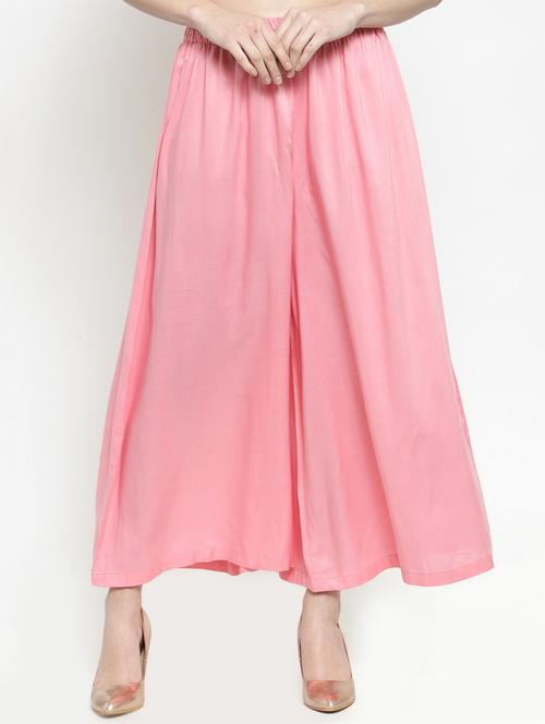 mid waist flared palazzo - 15911189 - Standard Image - 0