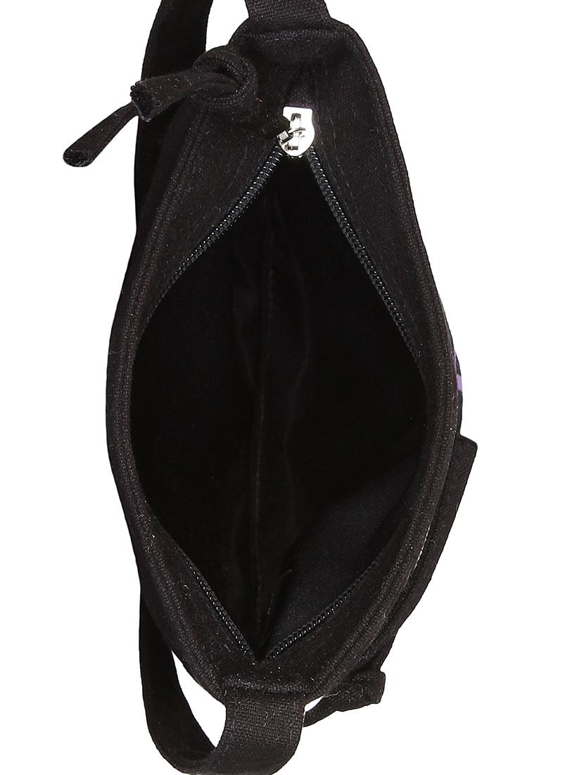 black canvas sling bag - 15912365 - Standard Image - 2