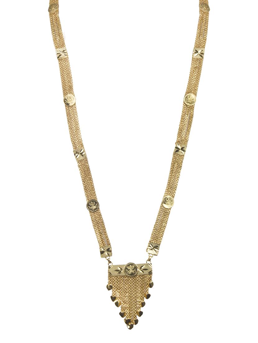 gold brass long necklace - 15914697 - Zoom Image - 0