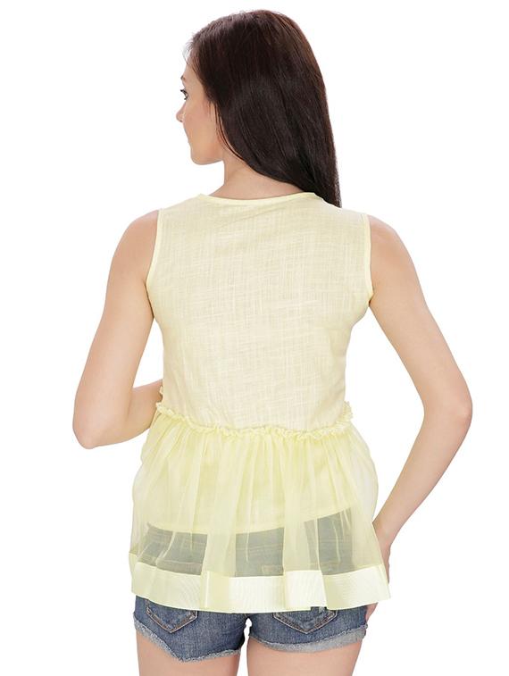 women's layered round neck top - 15916376 - Standard Image - 2